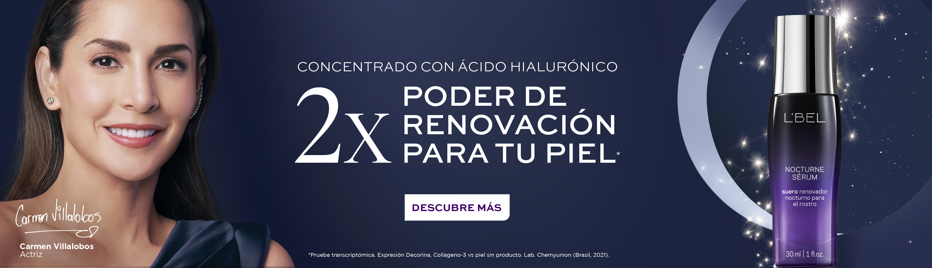 Sérum hidratante de la línea de tratamiento facial Nocturne