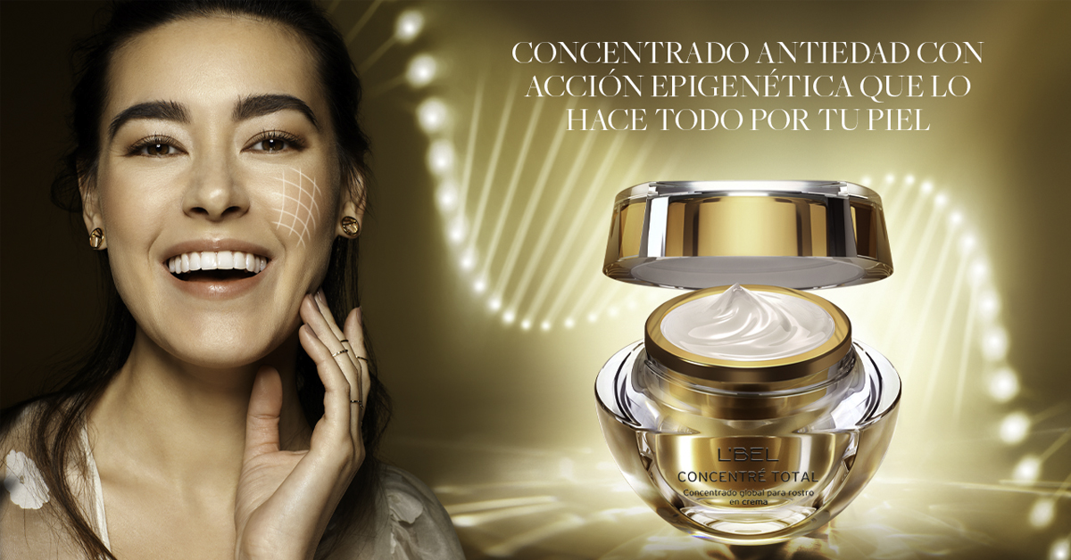 concentre total crema facial concentrado de maitake imperial con modelo y tecnologia